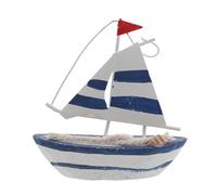DOITOOL Modèle Mini Voilier Bois Décoration Nautique Résistante pour Table Célébrations Thème Océan et Bord de Mer
