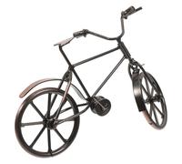 DOITOOL Modèle Réduit de Vélo Vintage en Fer, Ornement Décoratif Rétro pour Bureau et Maison, Sculpture Miniature Métallique, Décoration Salon et Présent Original, Art du Vélo Rétro