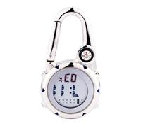 DOITOOL Montre Boussole D'extérieur Multifonction Mousqueton en Acier Inoxydable Faible Consommation, Accessoire Randonnée pour Activités Outdoor
