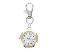 DOITOOL Montre de Poche à Crochet en Acier Inoxydable Doré, Simple