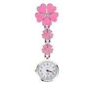 DOITOOL Montre Décorative et Forme Cinq Cœurs Pourpre Cadran Rond en Alliage de Zinc Design Créatif comme Présent pour Festival Infirmière à Suspendre