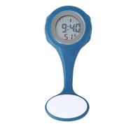 DOITOOL Montre Infirmière Électrique à Affichage LCD Clip Acier Inoxydable et Silicone, Montre de Poche Suspendue Pratique pour Usage Médical en Milieu Hospitalier