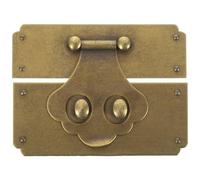 DOITOOL Moraillon de Verrouillage Vintage en Laiton Fermeture Sécurisée et Design Artistique Délicat pour Coffrets à Bijoux et Meubles Anciens