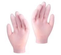 DOITOOL Moufles Hydratants Sebs Antidérapants pour Soins Doux des Mains Sèches Exfoliation et Blanchiment 1 Paire Rose pour Hydratation et Protection Hivernale