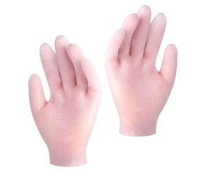 DOITOOL Moufles Hydratants Sebs Antidérapants pour Soins Doux des Mains Sèches Exfoliation et Blanchiment 1 Paire Rose pour Hydratation et Protection Hivernale