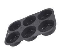 DOITOOL Moule à Hamburger en Silicone Alimentaire 6 Cavités, Antiadhésif, Flexible et Réutilisable, Outil de Pâtisserie pour Cuisson Maison, Four et Préparation de Petits Pains, Muffins,