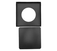 DOITOOL Moule à Pizza Carré Profond Antiadhésif avec Fond Amovible Plaque de Cuisson Acier Au pour Pizza Maison et Tarte Four à Usage Domestique