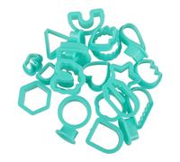 DOITOOL Moule de Découpe pour Pâte Polymère 24 Pièces en Plastique Emporte-Pièces Multi-Usages pour Création de Boucles D’Oreilles DIY et Loisirs Créatifs Kit Complet pour Modelage et