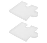 DOITOOL Moule en Silicone Souple pour sous-Verres en Résine Époxy Puzzle, 2 Pièces, Résistant la Chaleur, Démoulage Facile, pour Loisirs Créatifs DIY et Tables de Café