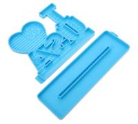 DOITOOL Moules en Silicone Flexibles et Réutilisables 2pcs pour Loisirs Créatifs DIY Drapeau Américain Motif Cœur Décoration de Bureau