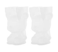 DOITOOL Moules en Silicone Flexibles pour Résine Époxy 2pcs Forme Cerf Mignon Blanc pour Décoration DIY à Domicile Studio