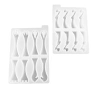 DOITOOL Moules en Silicone pour Pièces D'échecs DIY, 2 Pièces, Surface Lisse et Flexible, Adaptés la Résine Époxy pour Créations Artistiques