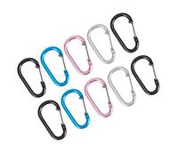 DOITOOL Mousquetons Porte-Bouteilles Antiperte 10pcs en Alliage D'aluminium D'œuf Accessoires Légers et Résistants Couleur Aléatoire pour Ceinture de Taille et Moto pour