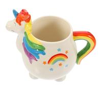 DOITOOL Mug Céramique 450ml Licorne Créative Double Paroi, Tasse Pratique et Esthétique pour Café, Lait ou Soda à Domicile