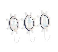 DOITOOL Muraux Uniques De Style Méditerranéen - Lot De 3 Patères Écologiques En Forme D'ancre Marine - Anti-dégâts Pour La Décoration Intérieure