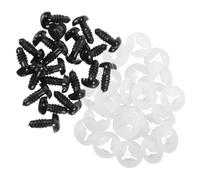 DOITOOL Nez De Poupée en Plastique Cœur 10mm Noir 100 Pièces Accessoires Bricolage Yeux Et Nez De Sécurité pour Peluches Jouets Faits Maison Garçon Et Filles Artisanat Fête Création