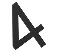 DOITOOL Numéro de Maison Adhésif 3d en Acrylique Noir Mat 5 Mm Taille 9,9x7,1 Cm Autocollant Résistant aux Intempéries pour Porte, Boîte aux Lettres et Plaque D’adresse Extérieure