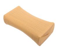 DOITOOL Oreiller Cervical en Rotin Synthétique pour Sauna, Coussin en Plastique Khaki Qui Soutient la Nuque et Soulage Le Bas du Dos, pour Salle de Sauna