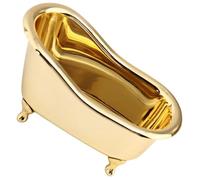 DOITOOL Organisateur Cosmétique en Abs Or de Baignoire Créatif Boîte de Rangement pour Rouge à Lèvres et Gloss, pour Bureau et Maison