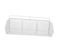 DOITOOL Organisateur de Bureau à Compartiments Rangement Incliné Fil Blanc Support Vertical pour Dossiers Trieur de Documents et Accessoires de Bureau