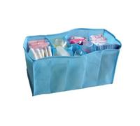 DOITOOL Organisateur Multifonction pour Maman en Tissu Non Tissé Bleu, Sept Compartiments, Pratique et Solide, Voyage Maison
