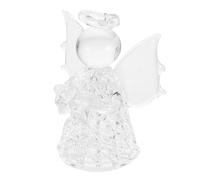 DOITOOL Ornement Ange Suspendu en Verre Transparent Unique et Adorable, Décoration Intérieure pour Mariage, pour Présents Fête des Pères