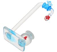DOITOOL Ornement de Robinet d'eau en Verre pour Aquarium avec Bol Décoratif à Poissons Rouges, Design Artistique Unique, Compact et Facile à Nettoyer pour Bureau