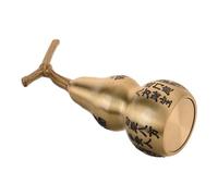 DOITOOL Ornement Gourde Laiton Décoratif pour Bureau et Maison Décoration Chinoise Feng Shui Cadeau Léger pour Salon et Étude Objet Déco Original et Portable