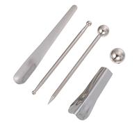 DOITOOL Outil de finition de mastic 5 PCS en alliage argenté pour joint de carrelage, salle de bain et entrée, lisse les joints et réduit la main-d'œuvre