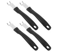 DOITOOL Outil de Levage de Grille en Acier Inoxydable 4 Pièces avec Crochet, Pince Anti-brûlure à Poignée Antidérapante, Compatible Barbecue Portable Cuisine Extérieure et Camping