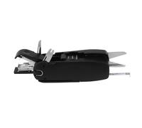 DOITOOL Outil Multifonction pour Bureau et Voyage Ciseaux Règle Flexible Crayon Agrafeuse Cutter Tournevis Poinçon Extracteur Ongles Acier Inoxydable Portable et Outil Polyvalent pour