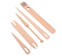 DOITOOL Outils de Métier à 5 Pièces pour Artisanat en Aiguille à Peigne avec Outils de Tissage pour Tapisserie pour Débutants et Expérimentés DIY Création