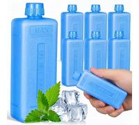 DOITOOL Packs de Glace pour Refroidisseur de Marécage 8 Blocs de Glace pour Climatiseur Portable Ventilateur Réutilisables pour Refroidisseur d’Air Blocs de Glace Bleus pour Glacières de Pique-Nique