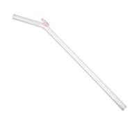 DOITOOL Paille en Verre Transparente Courbée Réutilisable pour Smoothies et Boissons Festives, Compatible Jus de Fruits et Lait, Légère et Facile à Nettoyer, Maison et Voyage