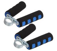 DOITOOL Paire de Pinces Manuelles en Acier Revêtement en Abs Bleu pour Exercice de Renforcement Force, Surface Antidérapante pour Musculation des Poignets des Bras