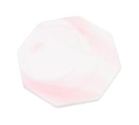 DOITOOL Palette de Nail Art Octogonale en Céramique Marbrée Rose Support Pratique pour Présentation et Photographie D’Ongles Accessoire Professionnel et Amateur pour Manucure Palette