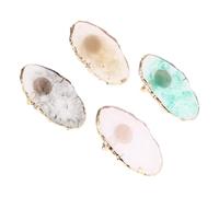 DOITOOL Palette de Présentation Ongles en Résine Légère 4pcs pour Mélange de Couleurs et Création Nail Art en Salon Coiffure