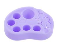 DOITOOL Palette en Silicone Multifonction pour Mélange de Vernis à Ongles et Maquillage, Outil Précis pour Artistes Maquilleurs et Techniciens Ongulaires, Couleur Pourpre