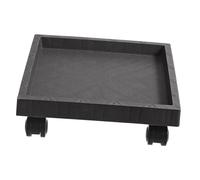 DOITOOL Palette pour Jardinière à roulettes 29x29 Cm Roues Pivotantes Extra-Larges, Plateau Plastique Renforcé pour Pots en Tissu, Plastique Et Métal
