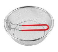 DOITOOL Panier à Frire Acier Inoxydable Maille Fine Panier Multifonction pour Frites Beignets et Snacks avec Poignée Amovible Compatible Friteuse Air et Plaque Induction