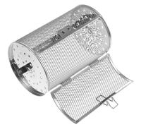 DOITOOL Panier à Rôtir en Acier Inoxydable Argenté Grosse Ouverture et Haute Dureté, pour Noix et Viande Lors de Repas en Famille Restaurant
