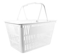 DOITOOL Panier de Rangement Supermarché en Plastique, Main avec Poignées, pour Légumes et Bouteilles, la Cuisine