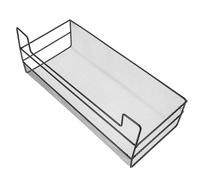 DOITOOL Panier Mural de Rangement Noir en Fer Robuste Grosse Capacité pour Organiser la Salle de Bain et Garder l'espace Propre Porte-gobelets Intégré