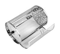 DOITOOL Panier Rôtissoire INOX pour Four et Friteuse à Air Rotatif avec Porte Mobile Cage de Cuisson Uniforme pour Légumes Noix et Fruits Accessoire Acier Alimentaire