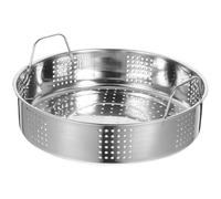 DOITOOL Panier Vapeur en Acier Inoxydable Épais 25 CM Poignées Grille Alimentaire Multi-Orifices pour Cuisson Rapide Cuiseur Vapeur pour Brioches et Raviolis Usage Maison et Restaurant