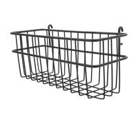 DOITOOL Paniers Muraux à Panneaux Perforés Noirs Petit Panier Suspendu en Fer sans Perçage Organiseur Multifonction Cuisine et Garage Rangement Compact pour Outils et Accessoires