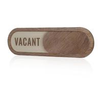DOITOOL Panneau de Porte Coulissante Indicateur de Confidentialité en Acrylique avec Mécanisme de Glissement Fluide, Design Texture Bois pour Hôtels et Salles de Conférence