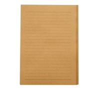 DOITOOL Papier à Lettres Kraft Ligné Format A5 100 Feuilles pour Écriture Manuscrite Papeterie Rétro Couleur Kaki Foncé