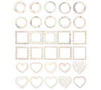 DOITOOL Papier Décoratif pour Agenda 30 Feuilles Bordure Dentelle Vintage, Papier pour Bricolage Esthétique et Scrapbooking Rétro, pour Carnet Soi-même et Décoration Style Style Aléatoire