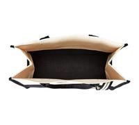 DOITOOL Paquet Bandoulière Paquet Fourre-tout Simple en Toile, Grand Format, Grosse Capacité, Lettres, Noir et Blanc, pour Shopping et Bureau, pour Familles et Amies